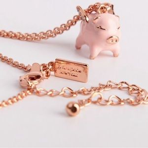 NWOT Kate Spade imagination flying pig necklace